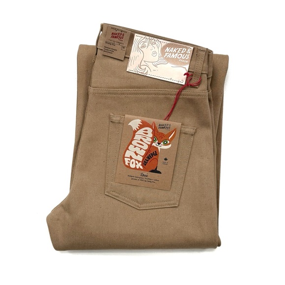 Naked & Famous Denim Other - Naked & Famous Denim Brown Fox Selvedge Denim - Strong Guy Jeans